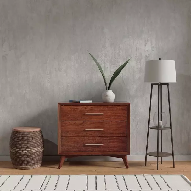 Arden Walnut 3 Drawers Small Chest