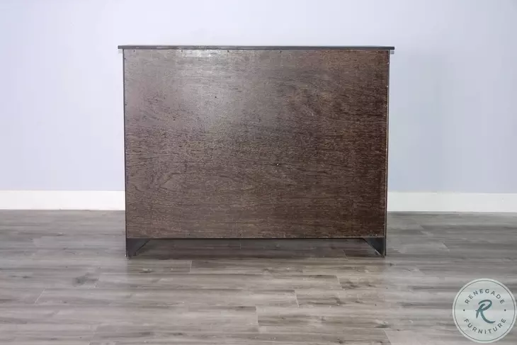 Cozy Luxe Black Sand 5 Drawer Server