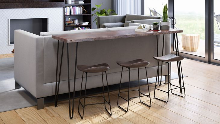 Nature's Edge Slate Counter Height Stool Set of 3