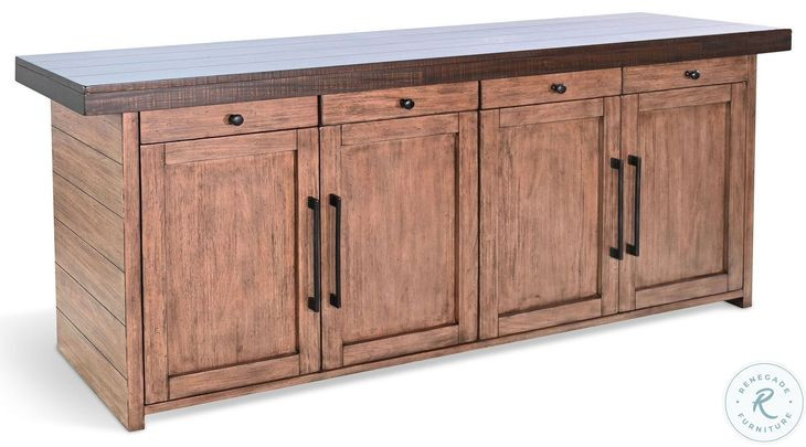 Golden Hearth Dark Brown Boise 4 Drawer Server