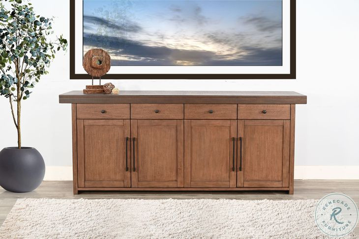 Golden Hearth Dark Brown Boise 4 Drawer Server