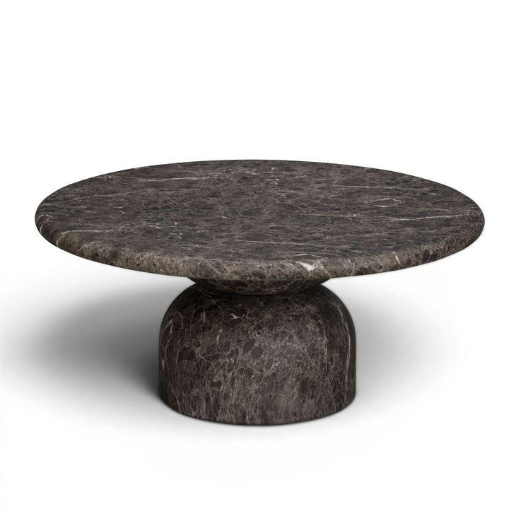Cynthia Dark Emperador Outdoor Round Coffee Table