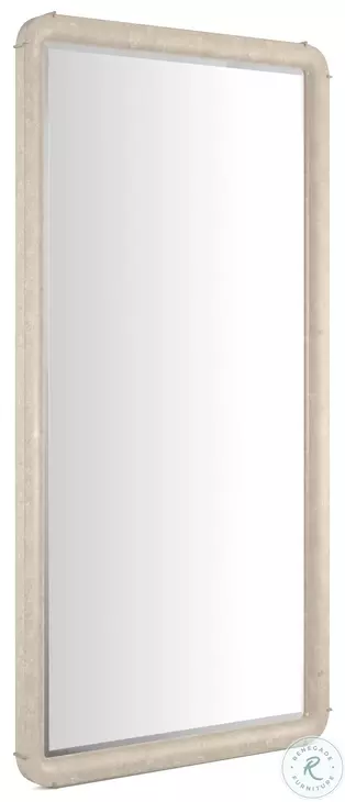 Salver Oracle Silver Leaf Floor Mirror