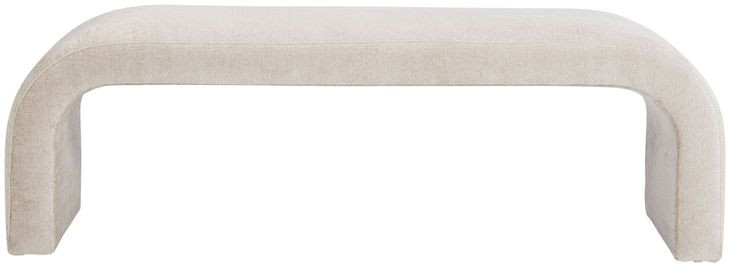 Aria Bergen Taupe Upholstered 60" Accent Bench