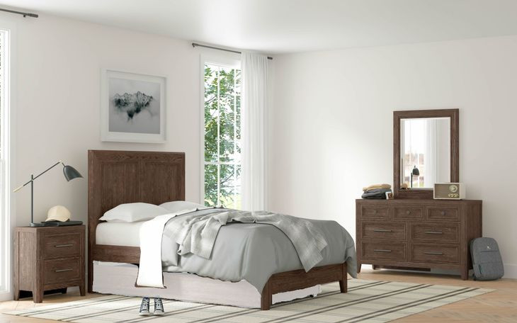 Carlson Harvest Brown Full Panel Bed