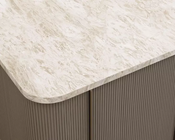 Cataldi Taupe 71" Kitchen Island