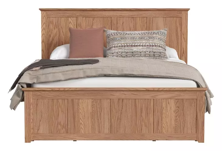 Oak Park Taupe King Captain's Storage Panel Bed