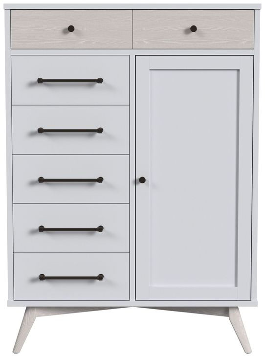 Rowan Ash Linen 7 Drawer Chifferobe