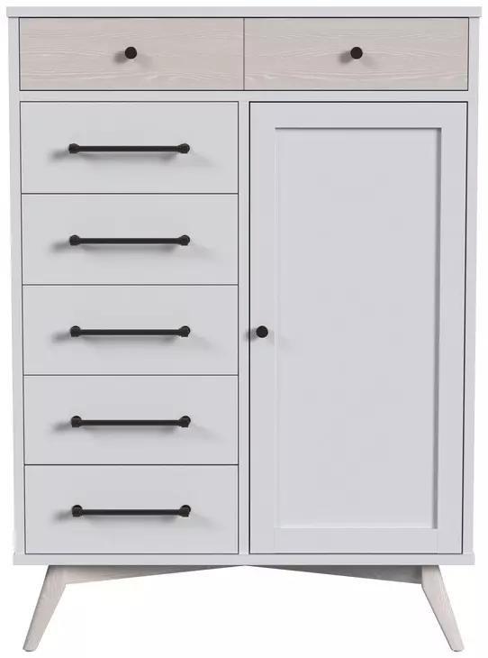 Rowan Ash Linen 7 Drawer Chifferobe