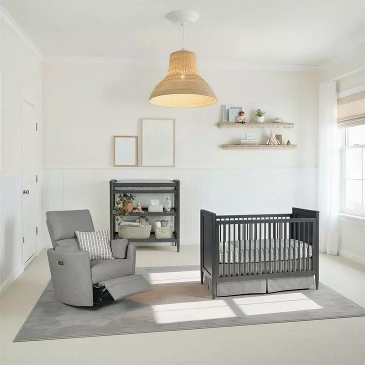 Modern Nursery Iron Ore Changing Table