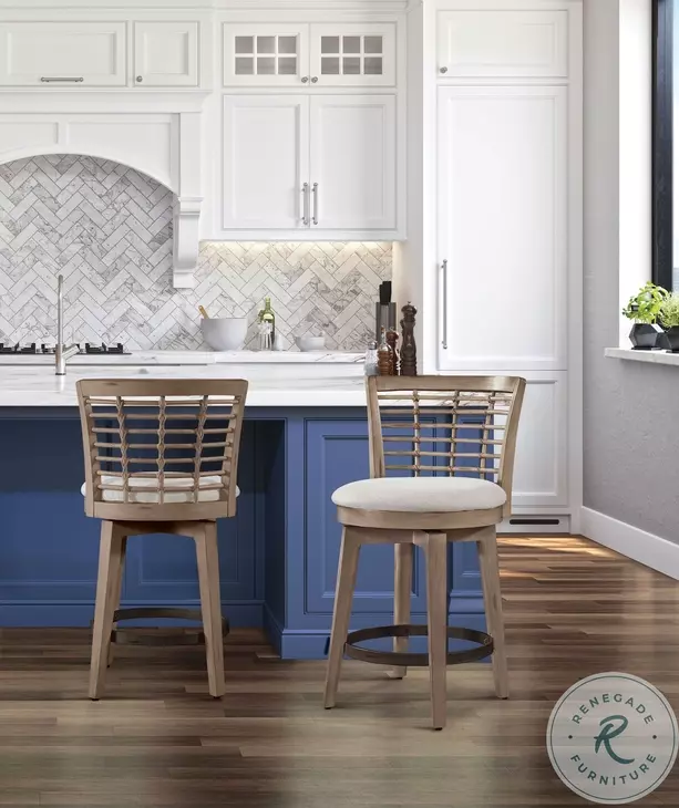 Beach Comber Brown Swivel Counter Height Stool