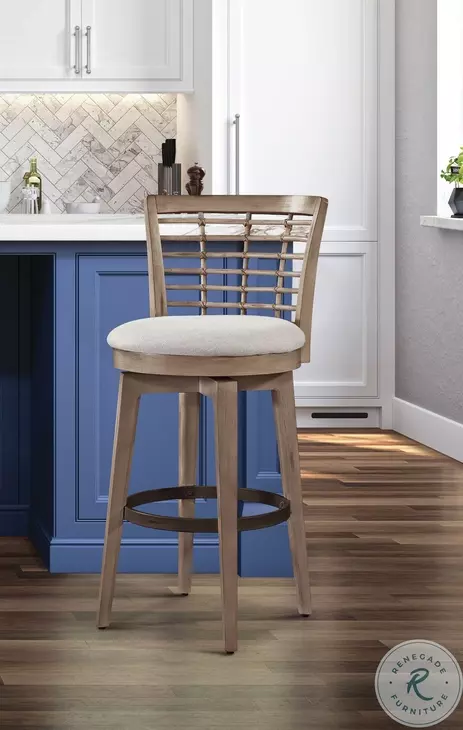 Beach Comber Brown Swivel Bar Stool