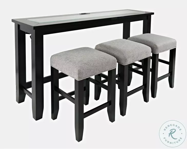 Urban Icon Black Counter Height Dining Set