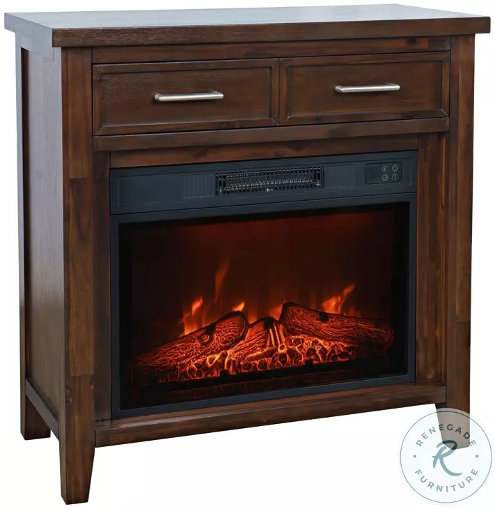 Urban Icon Merlot 32" TV Stand with Electric Fireplace