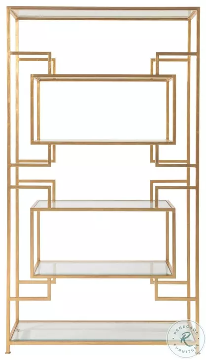Metal Designs Gold Leaf Suspension Etagere