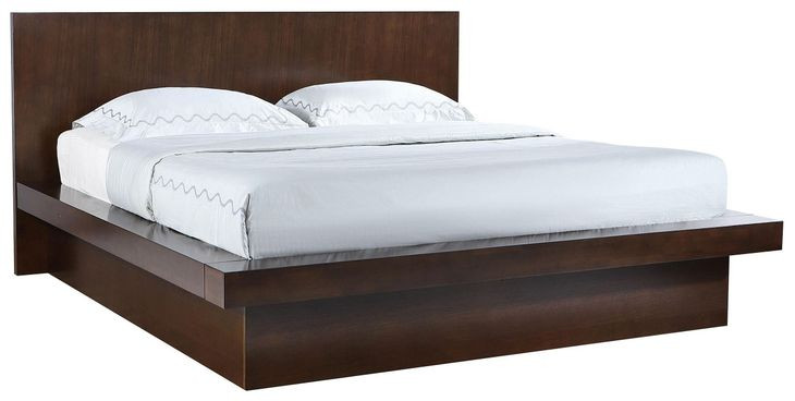 Jessica Cappuccino King Platform Bed