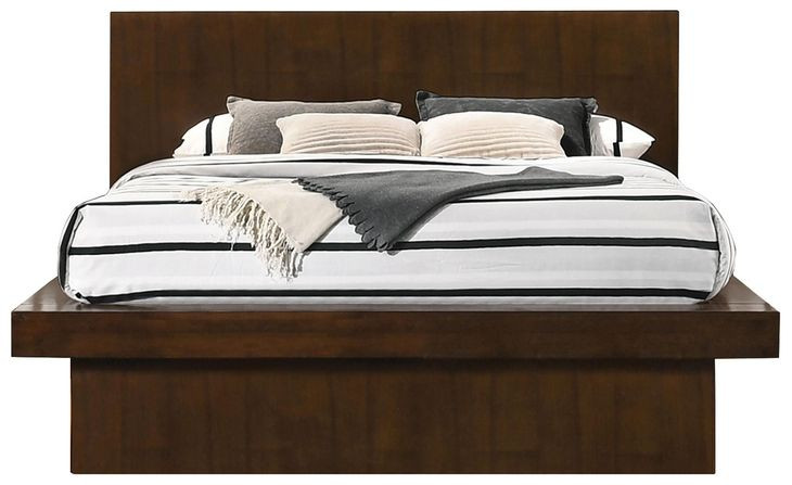 Jessica Cappuccino Queen Platform Bed