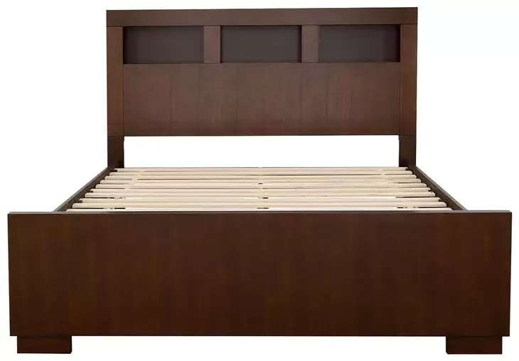 Jessica Cappuccino King Bookcase Bed