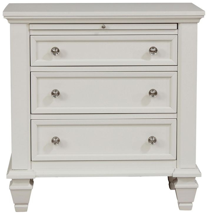 Sandy White Nightstand