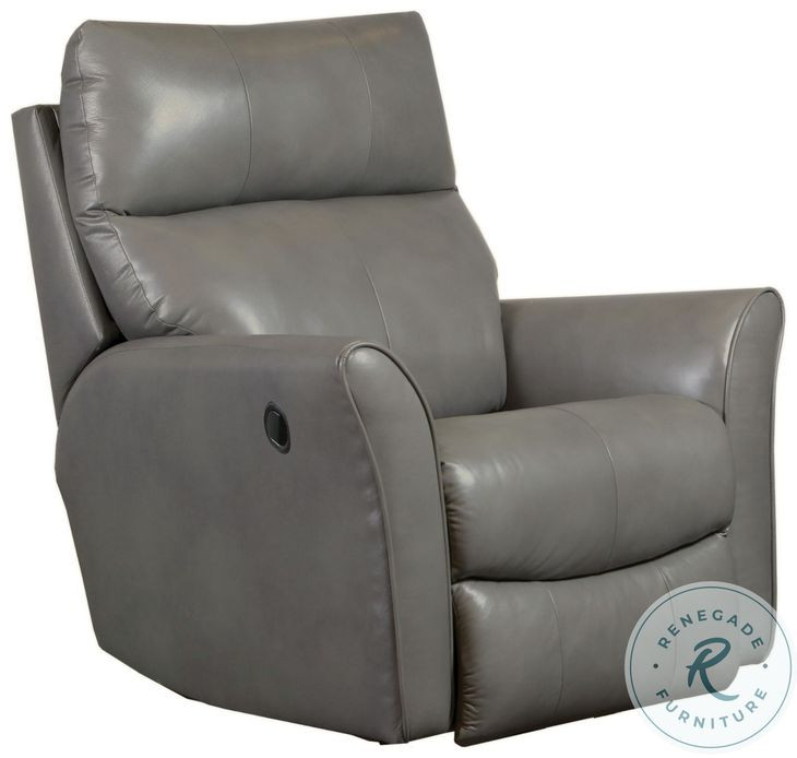 Stardust Valentino Granite Leather Wall Hugger Recliner