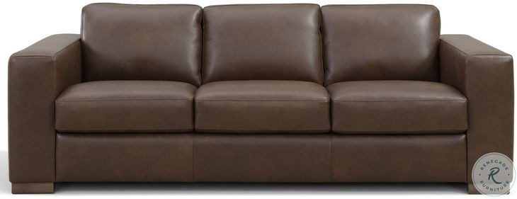 Irondale Vintage Brown Cigar Leather Sofa