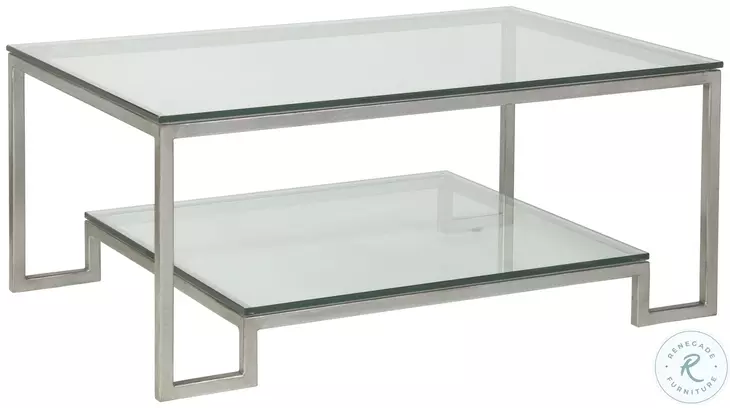 Metal Designs Silver Leaf Bonaire Rectangular Occasional Table Set