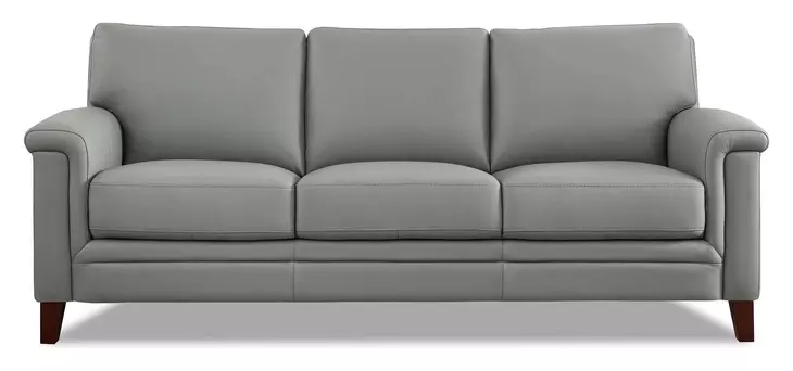 Wendover Silver Leather 84" Sofa
