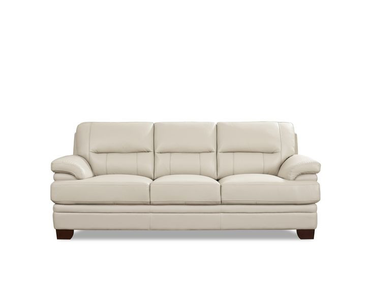 Calizor Vanilla Leather 88" Sofa