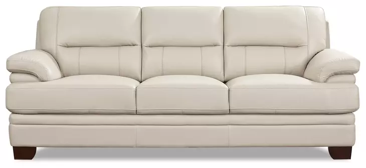 Calizor Vanilla Leather 88" Sofa
