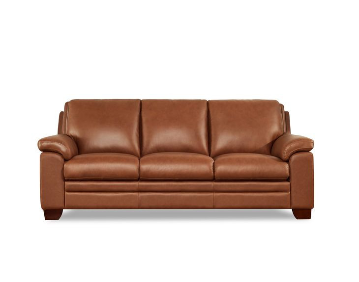 Ironvale Nutmeg Leather 84" Sofa