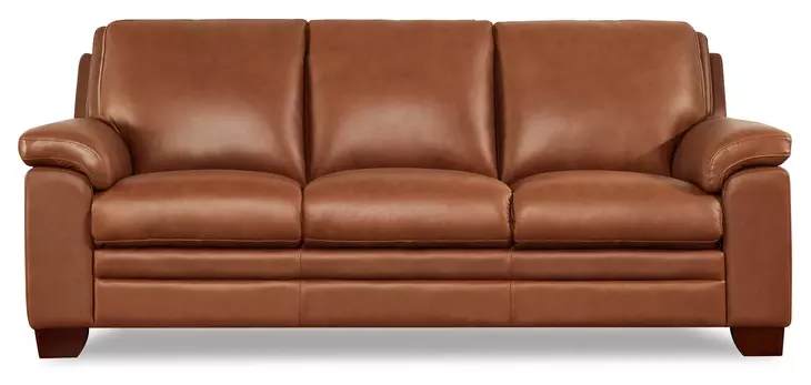 Ironvale Nutmeg Leather 84" Sofa