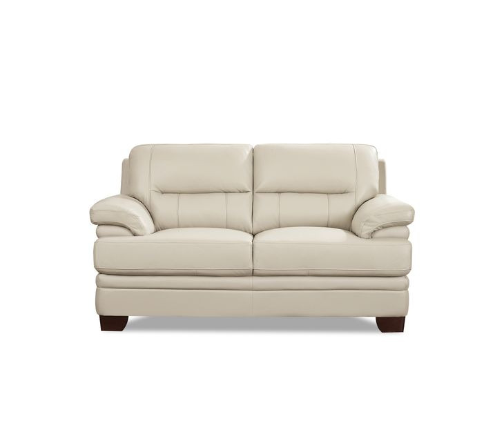Calizor Vanilla Leather 66" Loveseat