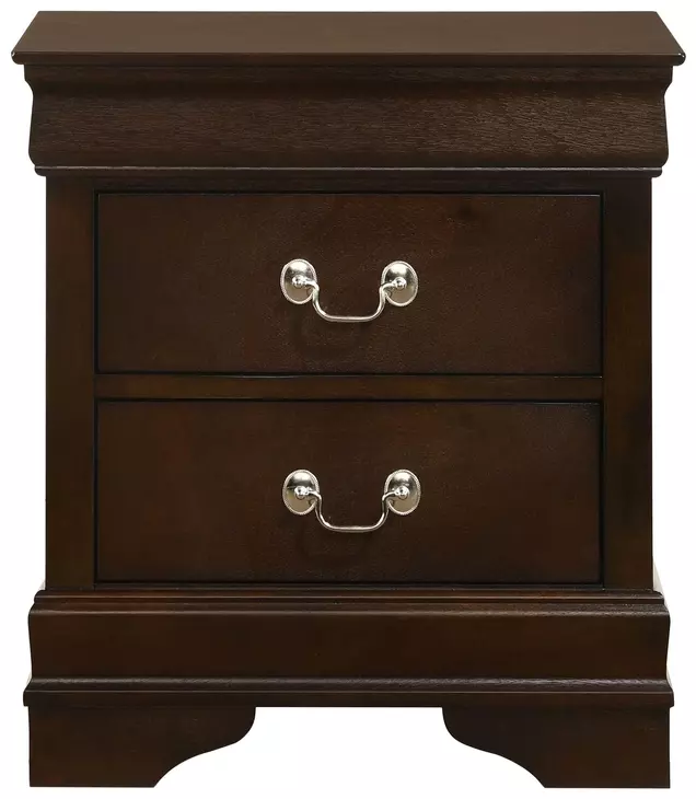 Louis Philippe Cappuccino Nightstand