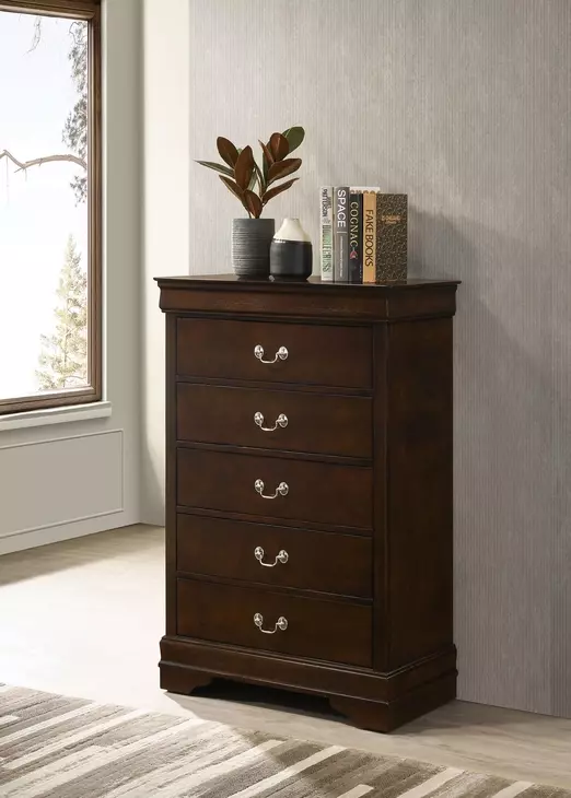 Louis Philippe Cappuccino Chest