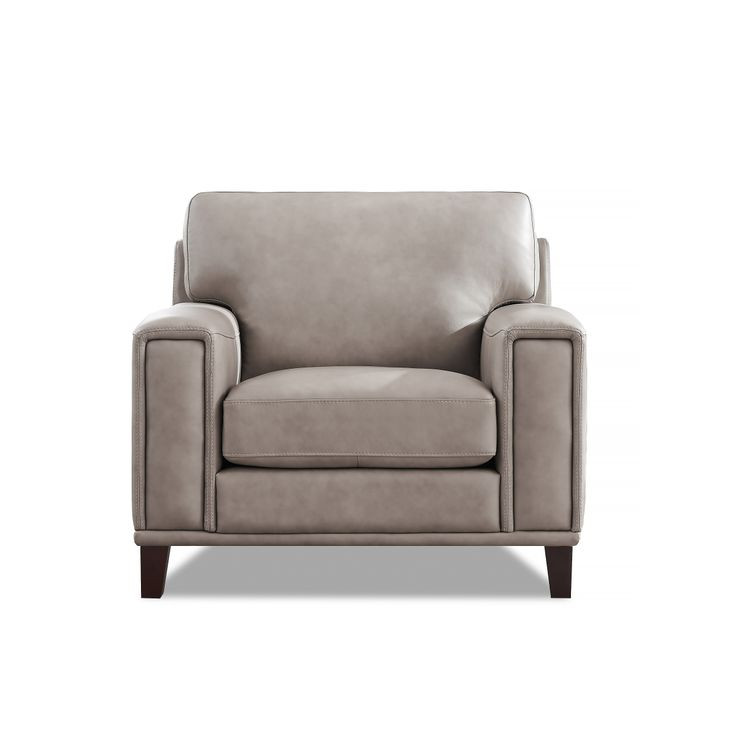 Halwyn Stone Leather Upholstered Accent Chair