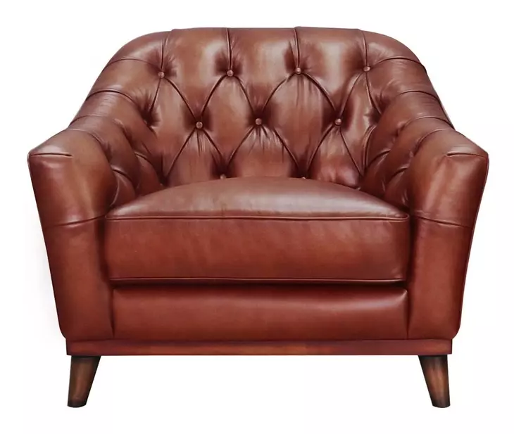 Lorwell Mocha Leather Upholstered Accent Chair