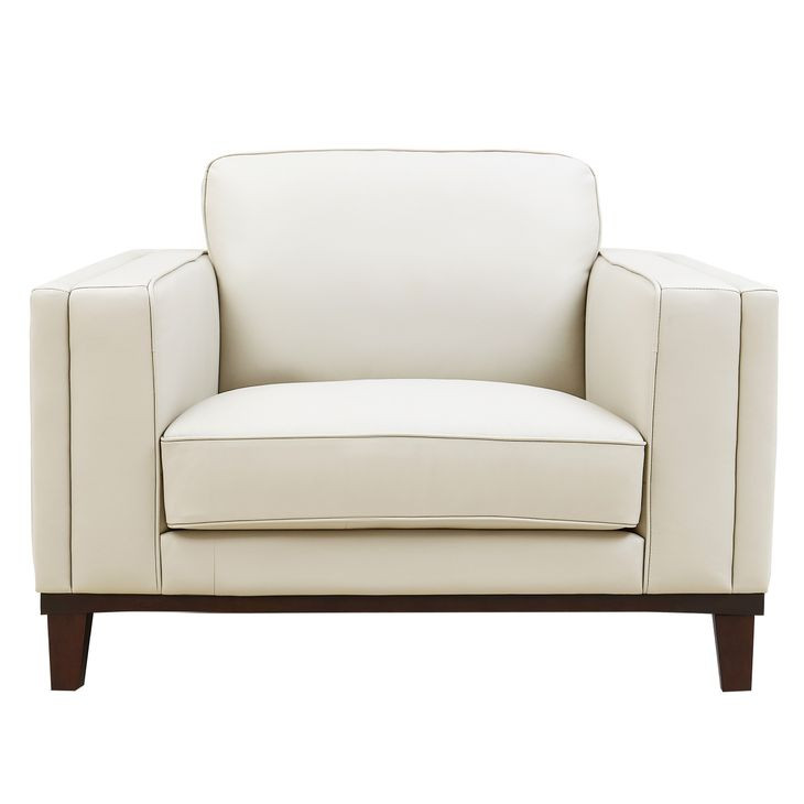 Axton Natural Leather Upholstered Accent Chair