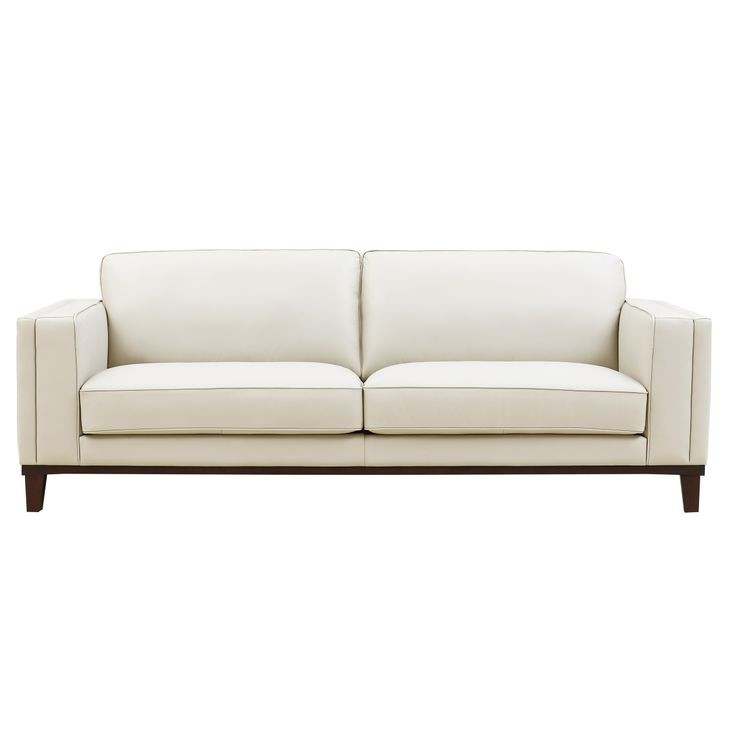 Axton Natural Leather 89" Sofa