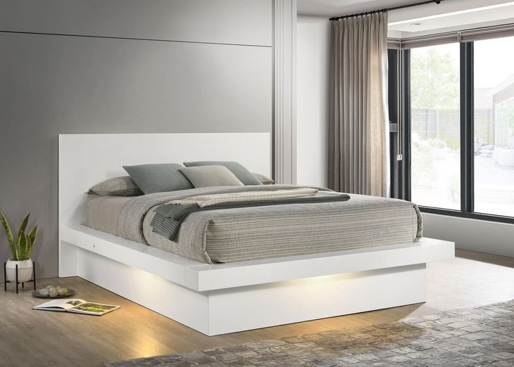 Jessica White King Platform Bed