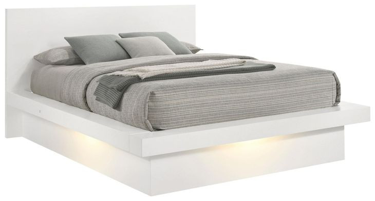 Jessica White Queen Platform Bed