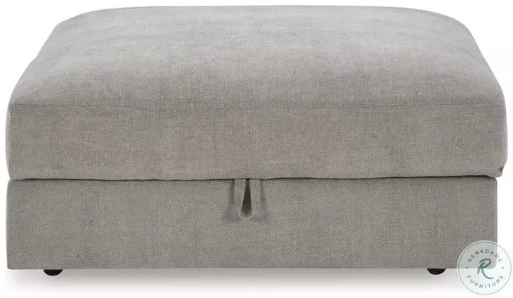 Aslan Court Pebble Ottoman With Storage