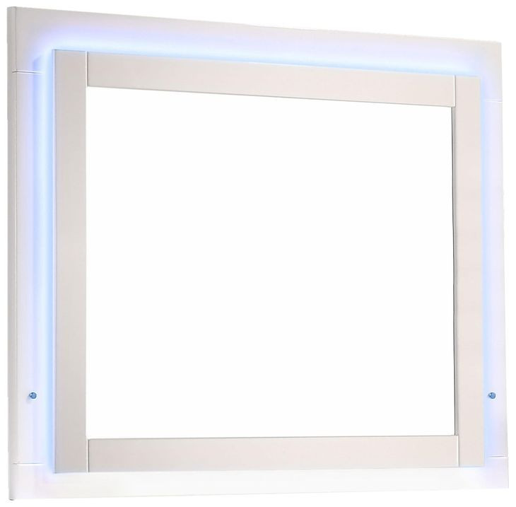 Felicity Gloss White LED Mirror