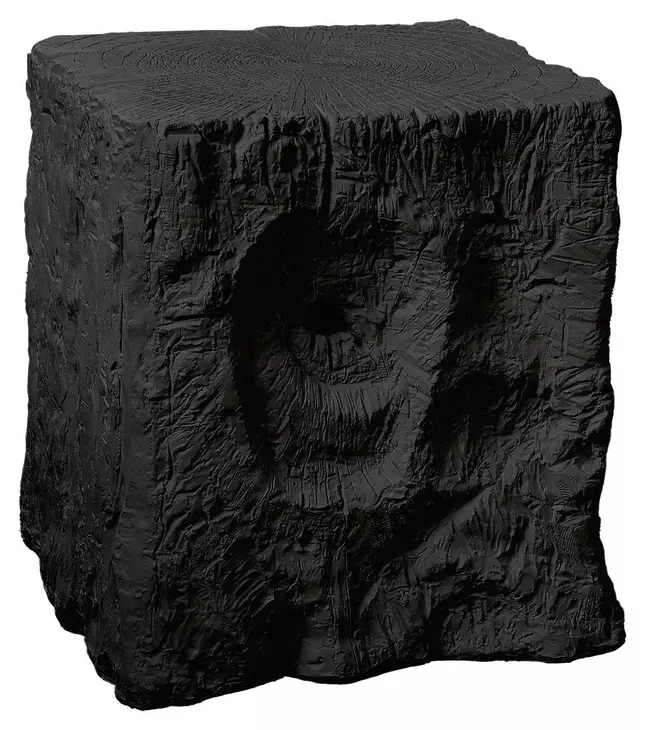 4112 Black Square Accent Table