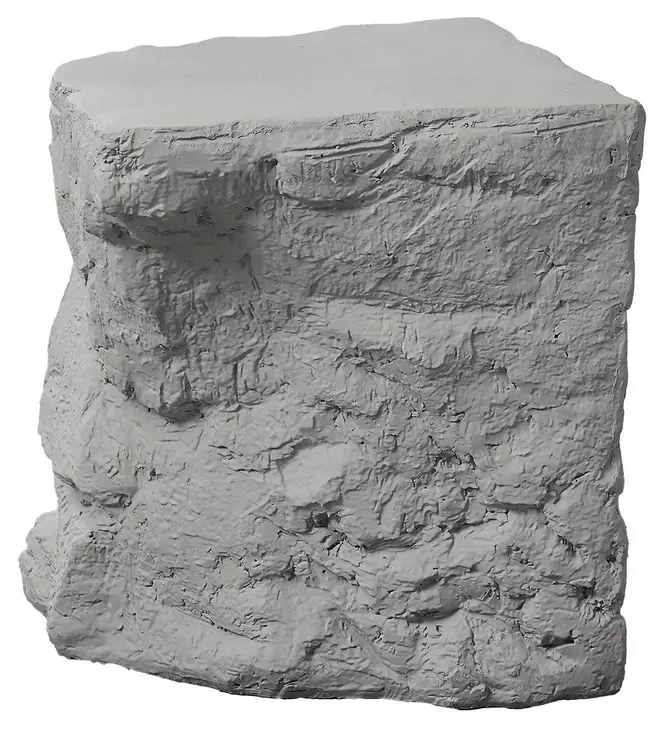 4115 Gray Square Accent Table