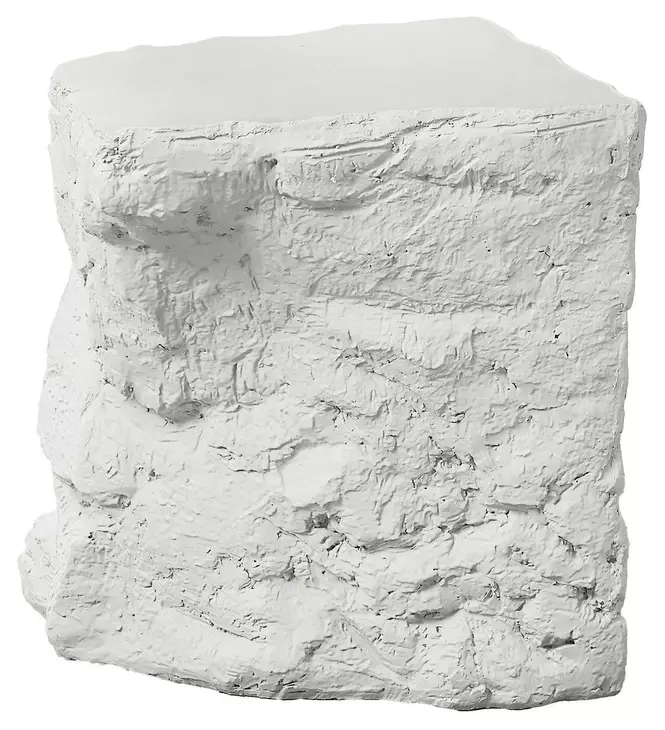 4116 White Square Accent Table