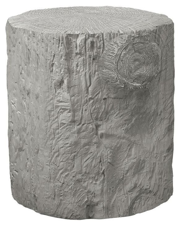 4120 Gray Round Accent Table