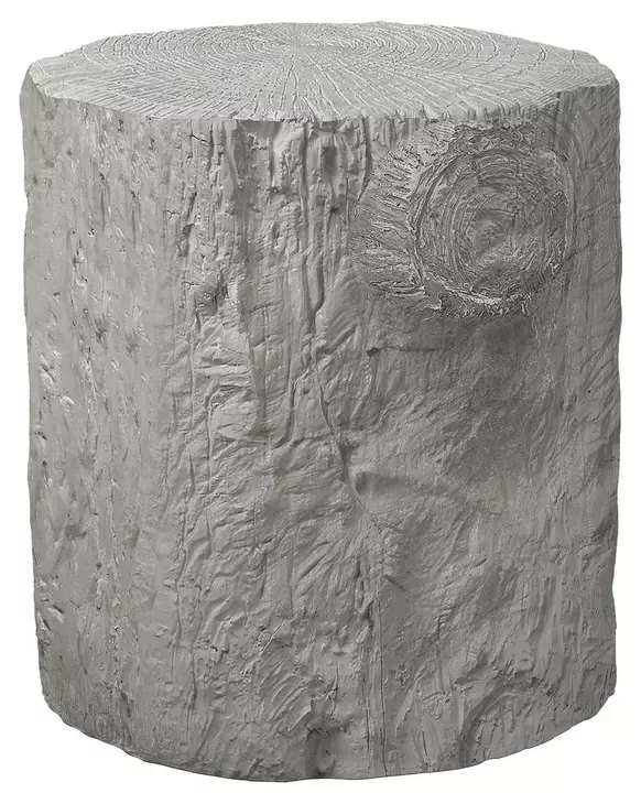 4120 Gray Round Accent Table