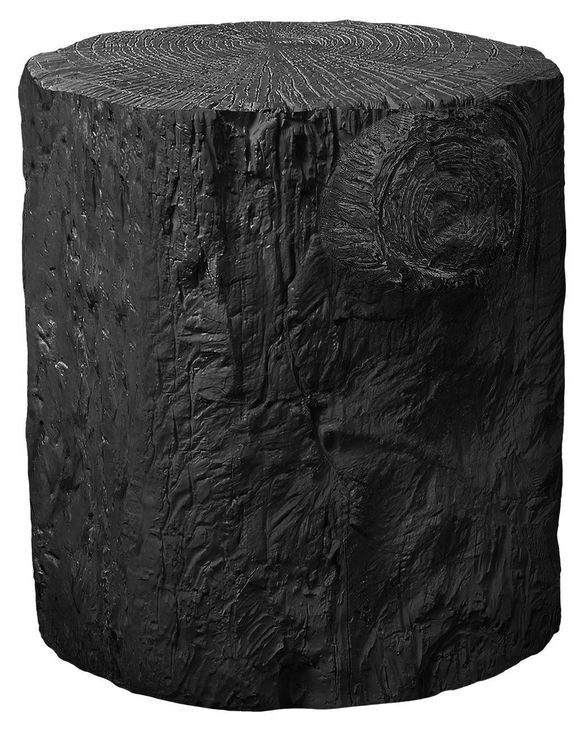 4122 Black Round Accent Table