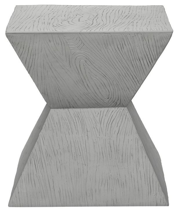 4125 Gray Square Accent Table