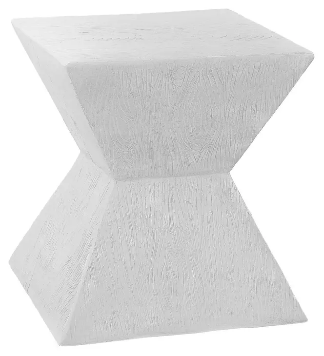4126 White Square Accent Table